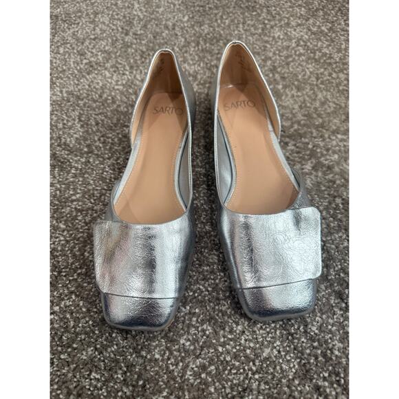Franco Sarto Shoes - Franco Sarto silver slides